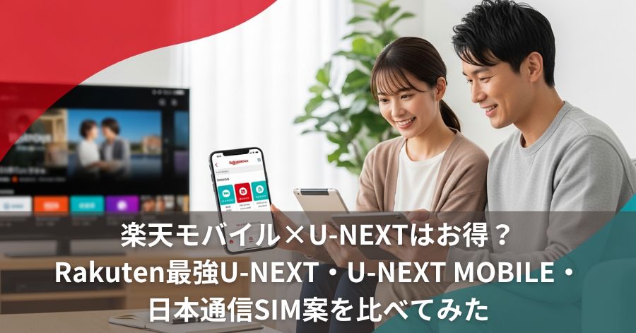 楽天モバイル×U-NEXTキャッチ