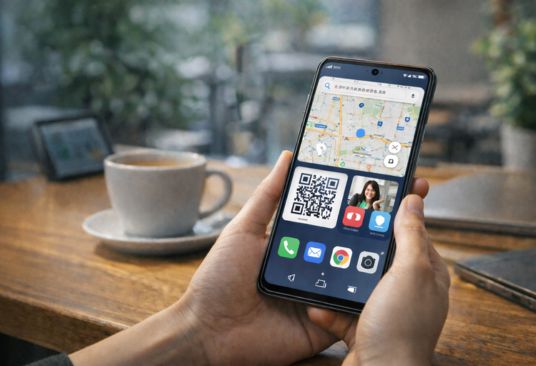 カフェでスマホを使う普段使いのイメージ